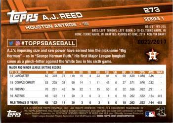 2017 Topps - Gold #273 A.J. Reed Back