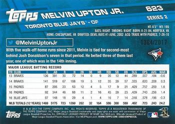 2017 Topps - Gold #623 Melvin Upton Jr. Back