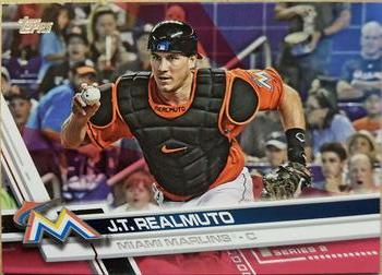 2017 Topps - Mother's Day Hot Pink #396 J.T. Realmuto Front