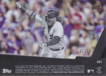 2017 Topps - Clear #251 Justin Turner Back