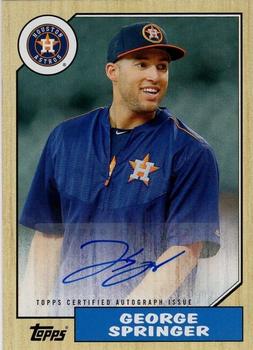 2017 Topps - 1987 Topps Baseball 30th Anniversary Autographs #1987A-GS George Springer Front