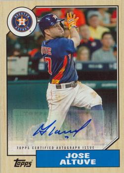 2017 Topps - 1987 Topps Baseball 30th Anniversary Autographs #1987A-JAL Jose Altuve Front