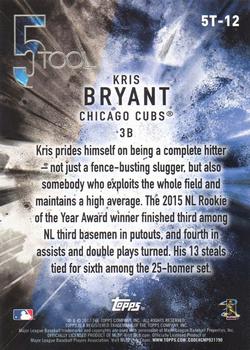 2017 Topps - 5 Tool #5T-12 Kris Bryant Back