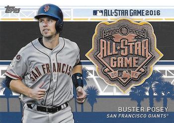 2017 Topps - MLB All-Star Team Medallion Relics #MLBAS-BP Buster Posey Front