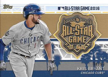 2017 Topps - MLB All-Star Team Medallion Relics Gold #MLBAS-KB Kris Bryant Front
