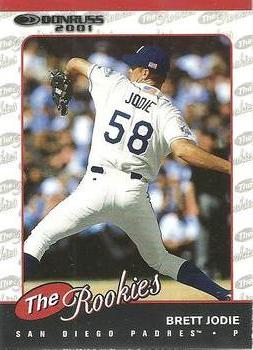 2001 Donruss The Rookies #R52 Brett Jodie Front