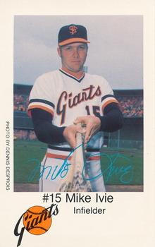 1979 San Francisco Giants Police #NNO Mike Ivie Front