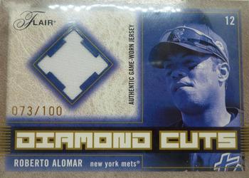 2003 Flair - Diamond Cuts Jersey Gold #DCG-RA Roberto Alomar Front