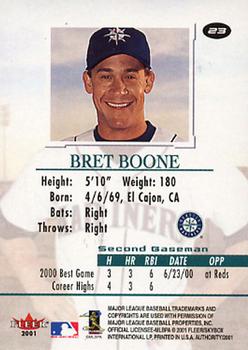 2001 Fleer Authority #23 Bret Boone Back