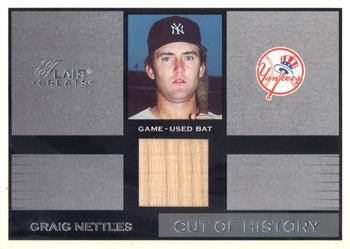 2003 Flair Greats - Cut of History Game Used #NNO Graig Nettles Front