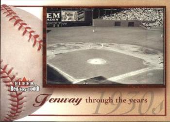 2001 Fleer Boston Red Sox 100th Anniversary #94 Fenway Park Front