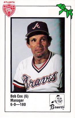 1981 Atlanta Braves Police #NNO Bobby Cox Front