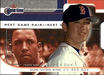 2001 Fleer Game Time #104 Sun-Woo Kim / Pedro Martinez Front
