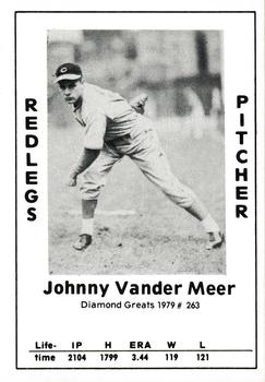 1979 TCMA Diamond Greats #263 Johnny Vander Meer Front