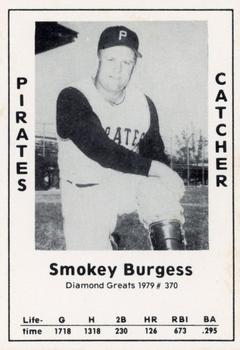 1979 TCMA Diamond Greats #370 Smoky Burgess Front