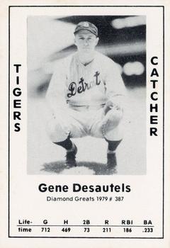 1979 TCMA Diamond Greats #387 Gene Desautels Front