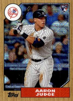2017 Topps - 1987 Topps Baseball 30th Anniversary Chrome Silver Pack (Series One) #87-AJ Aaron Judge Front