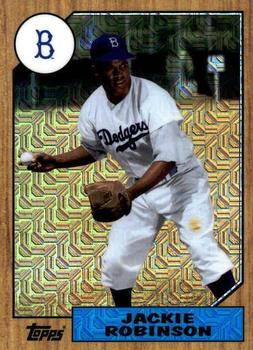 2017 Topps - 1987 Topps Baseball 30th Anniversary Chrome Silver Pack (Series One) #87-JR Jackie Robinson Front