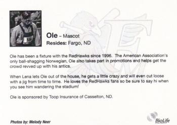 2011 Fargo-Moorhead RedHawks #NNO Ole Back