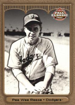 2003 Fleer Fall Classic - Championship Gold #7 Pee Wee Reese Front