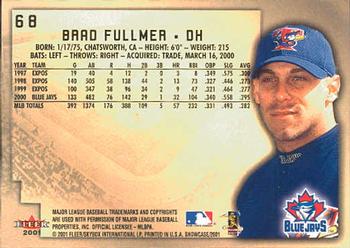 2001 Fleer Showcase #68 Brad Fullmer Back
