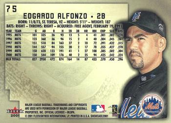 2001 Fleer Showcase #75 Edgardo Alfonzo Back