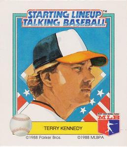 1988 Parker Bros. Starting Lineup Talking Baseball Baltimore Orioles #11 Terry Kennedy Front