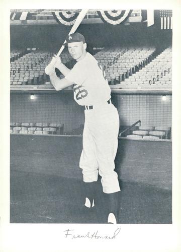 1962 Danny Goodman Los Angeles Dodgers Set D #NNO Frank Howard Front