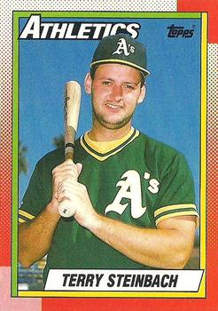 1990 Topps #145 Terry Steinbach Front