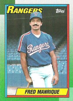 1990 Topps #242 Fred Manrique Front