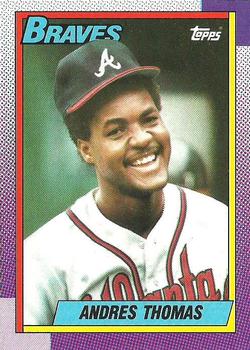 1990 Topps #358 Andres Thomas Front