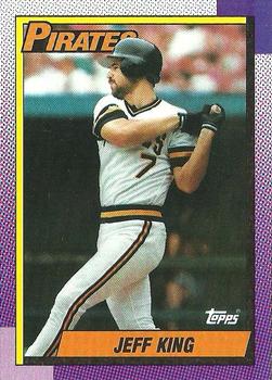 1990 Topps #454 Jeff King Front