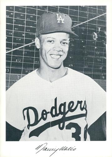 1961 Danny Goodman Los Angeles Dodgers Set B #NNO Maury Wills Front