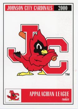 2000 Johnson City Cardinals #NNO Team Title Card Front