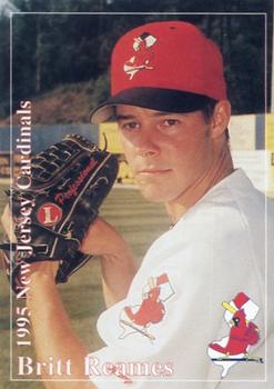 1995 Multi-Ad New Jersey Cardinals #NNO Britt Reames Front
