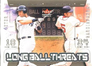 2003 Fleer Genuine - Long Ball Threats #1LB Derek Jeter / Nomar Garciaparra Front