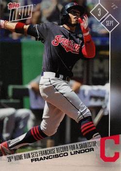 2017 Topps Now #554 Francisco Lindor Front