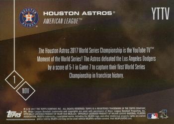 2017 Topps Now #YTTV Houston Astros Back