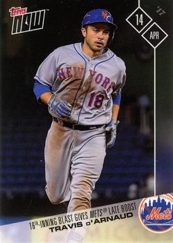 2017 Topps Now #42 Travis d'Arnaud Front