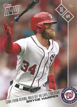 2017 Topps Now #55 Bryce Harper Front