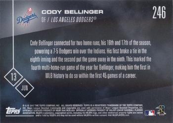 2017 Topps Now #246 Cody Bellinger Back