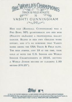 2017 Topps Allen & Ginter #70 Vashti Cunningham Back