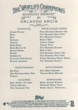 2017 Topps Allen & Ginter #201 Orlando Arcia Back