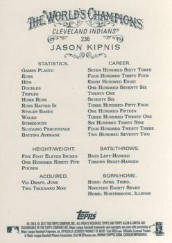 2017 Topps Allen & Ginter #236 Jason Kipnis Back