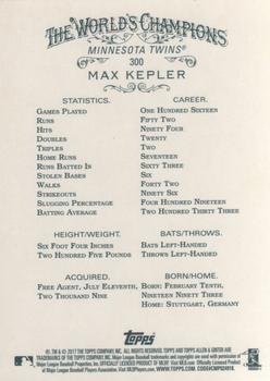 2017 Topps Allen & Ginter #300 Max Kepler Back