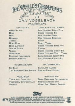 2017 Topps Allen & Ginter #314 Dan Vogelbach Back