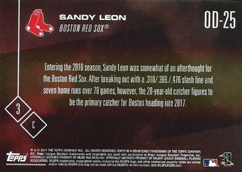 2017 Topps Now Road to Opening Day Boston Red Sox #OD-25 Sandy Leon Back