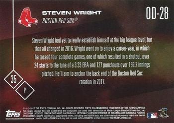 2017 Topps Now Road to Opening Day Boston Red Sox #OD-28 Steven Wright Back