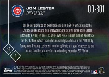 2017 Topps Now Road to Opening Day Chicago Cubs #OD-301 Jon Lester Back