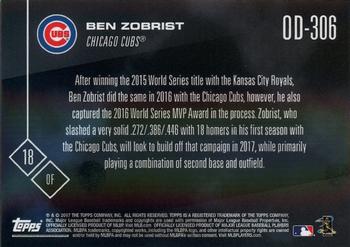 2017 Topps Now Road to Opening Day Chicago Cubs #OD-306 Ben Zobrist Back